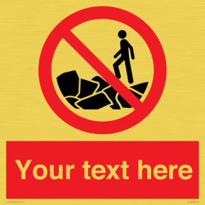 Custom No climbing on rocks